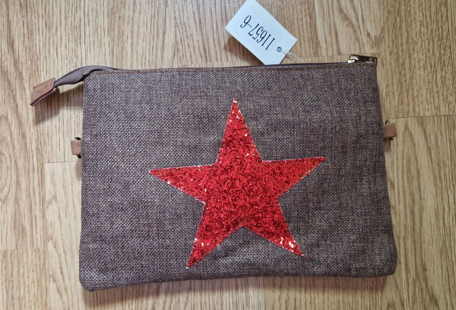 Bolso bandolera Massimo Dutti estrella glitter roja NUEVO – photo 4